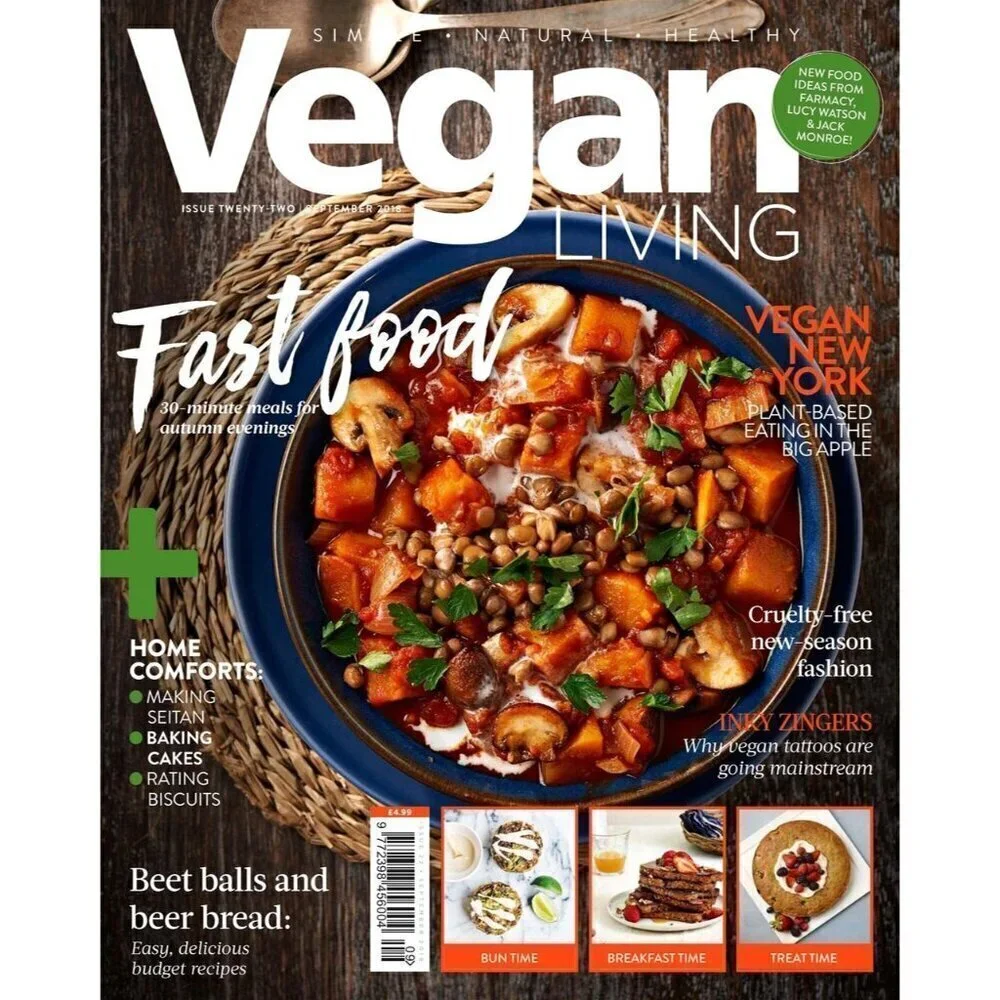 Vegan Living UK magazine Lifestyle Retired Back Issue 22 SEPTEMBER 2018 NEW